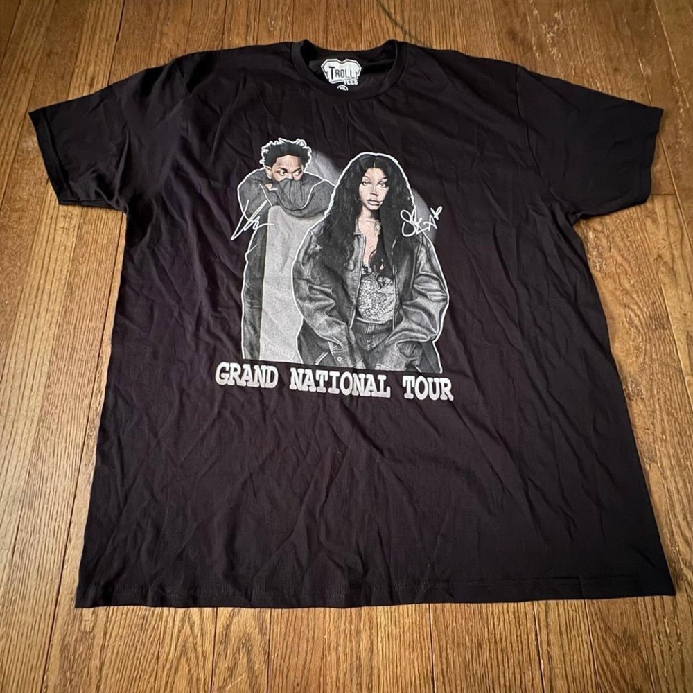 Kendrick Lamar SZA Grand National Tour T-Shirt XXL Rap Merch Troll Tees